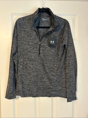 Under Armour Women's Gray Heather 1/4 Zip Pullover